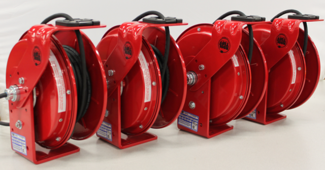 Custom Color Red Cord Reels Hit the Mark