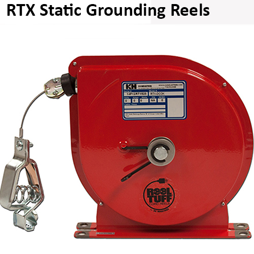 Retractable Static Discharge Grounding Reel, RTX Series, Static Discharge Grounding  Reels