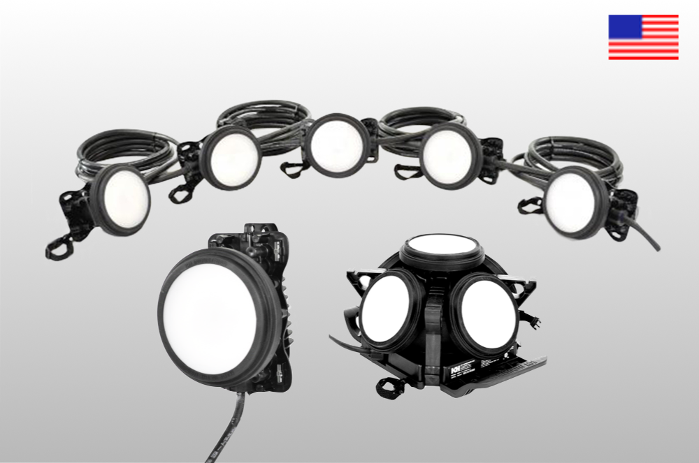 KH Industries HazRay™ LED Explosion Proof Lighting Series. Suitable for CID1 and CID2 Hazardous Locations.